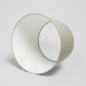 18” Empire Lampshade Pearl Chain – GRIGIO